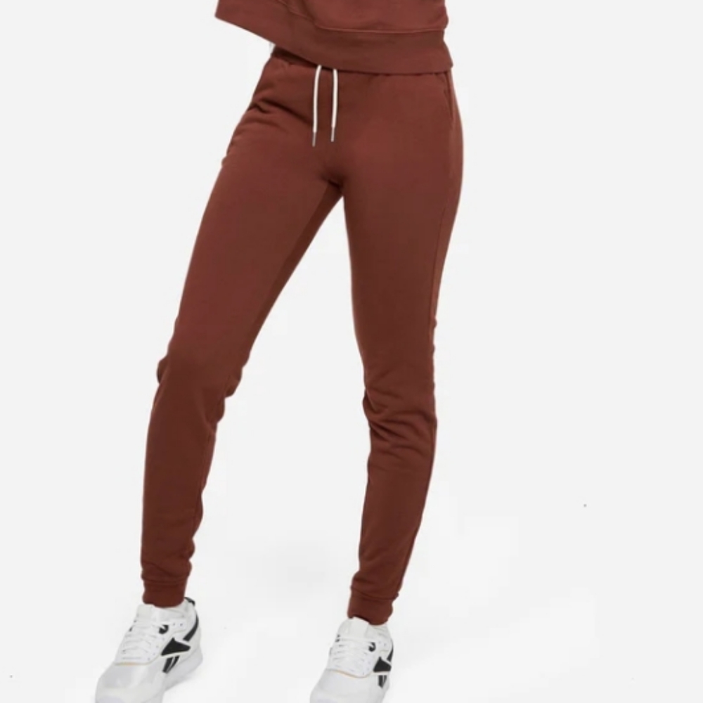 MATE THE LABEL Cocoa Brown Organic Cotton Joggers